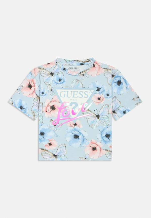 Футболка миди с принтом Guess, Multi-Coloured
