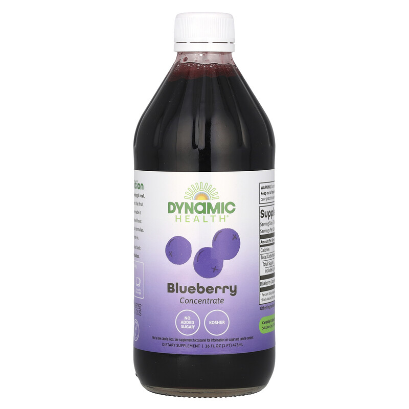 

Dynamic Health, Концентрат голубики, стакан, 473 мл (16 жидк. Унций)