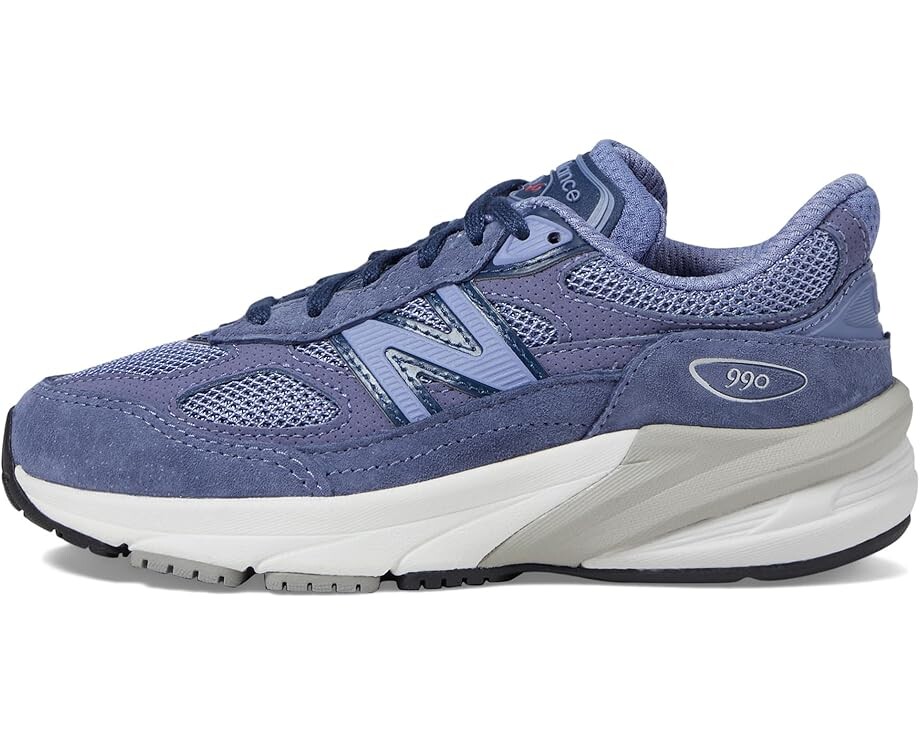 Кроссовки New Balance Kids 990V6, цвет Purple/Nb Navy 2 — фото 4