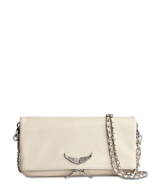 

Кожаный клатч Rock Swing Your Wings Zadig & Voltaire, цвет Ivory/Cream
