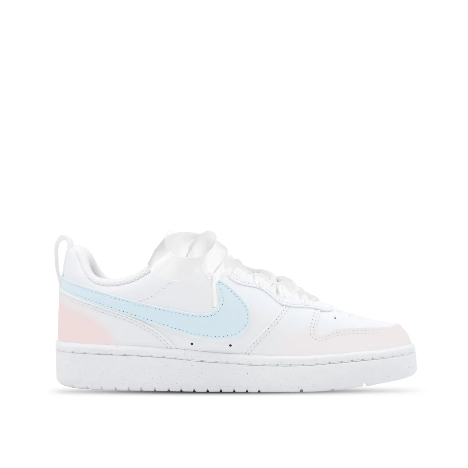 Кроссовки детские Nike Court Borough Low 2 белый/розовый/синий — фото 3