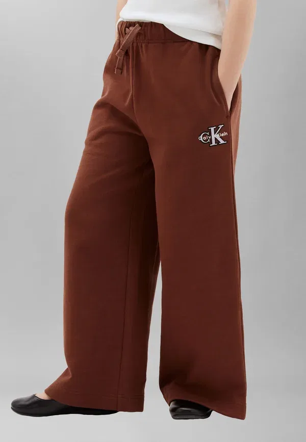Штаны спортивные Monologo wide leg Calvin Klein Jeans, цвет rocky road