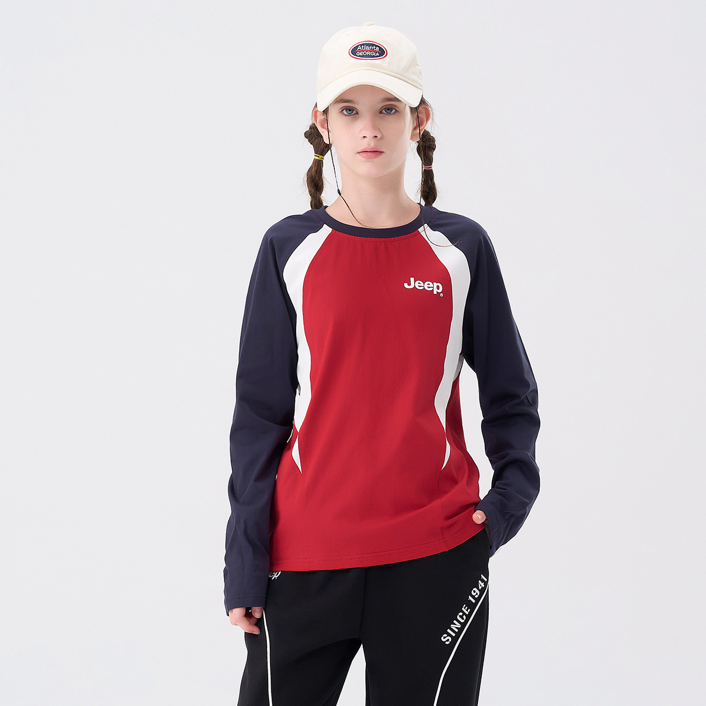 Футболка унисекс Crew Neck Moderate Jeep, christmas красный — фото 4