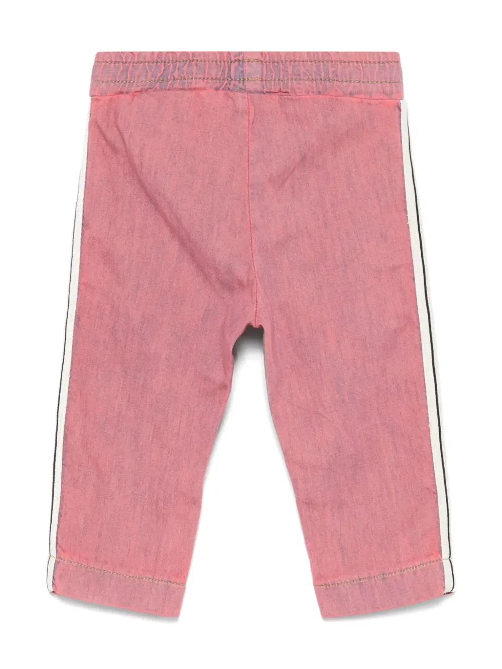 Спортивные брюки из шамбре Palm Angels Kids, розовый — фото 2