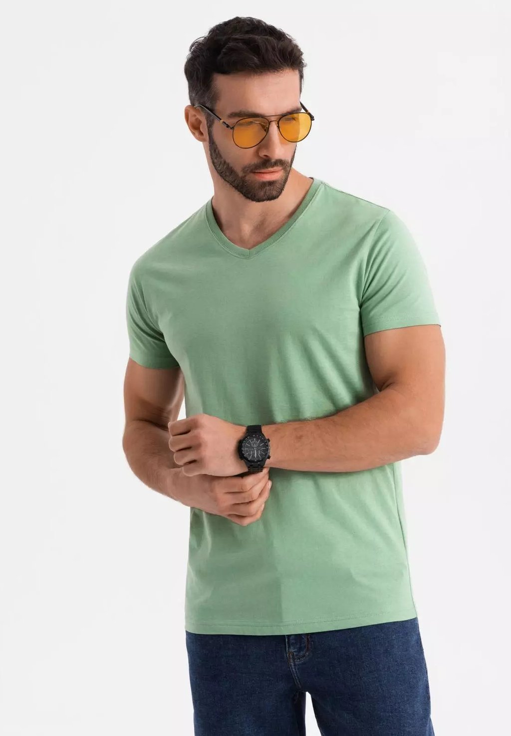 

Базовая футболка CLASSIC WITH A V-NECK Ombre, зеленый