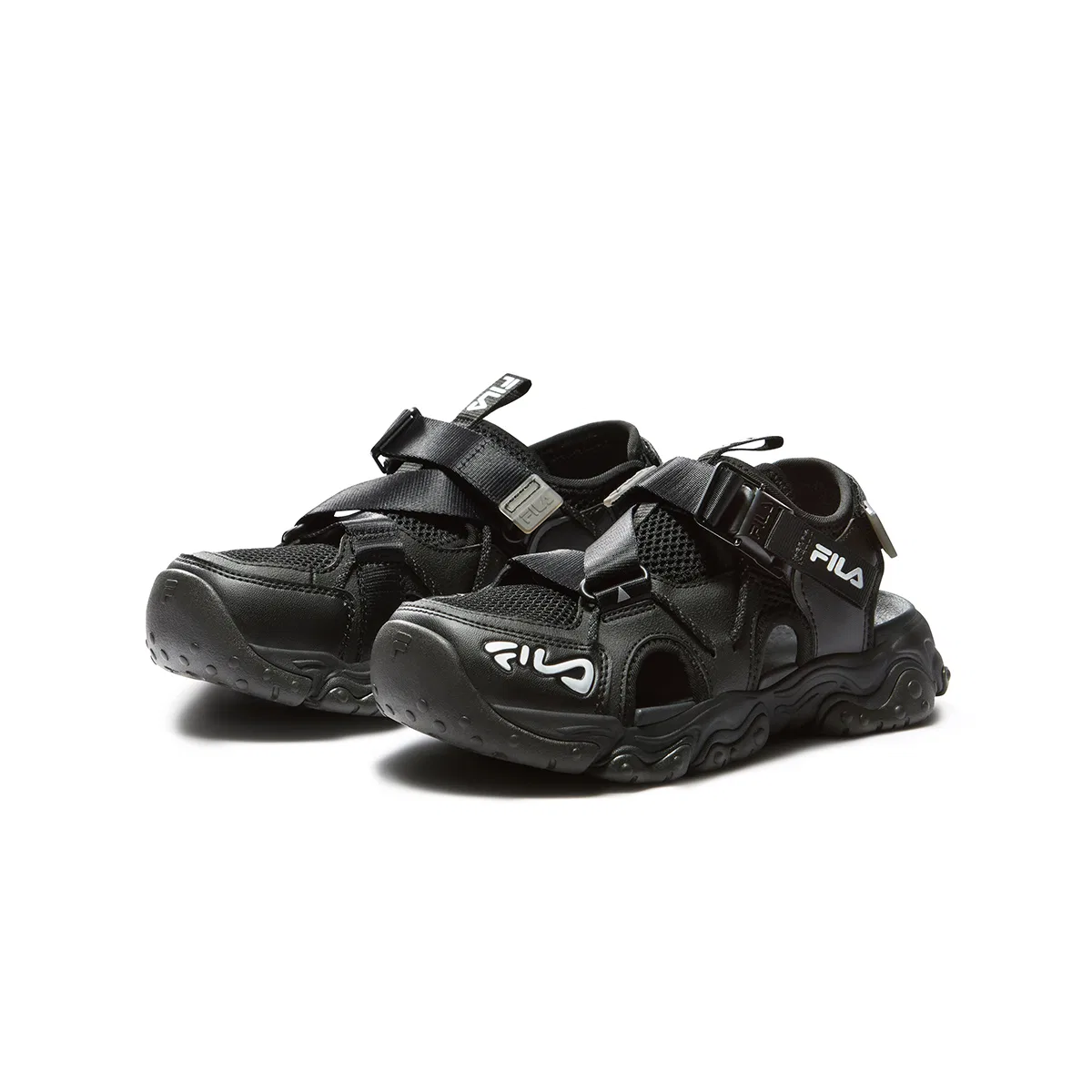 Сандалии SEASON FSW Anti Kick, Abrasion Resistant, Breathable Black/Space Silver детские FILA KIDS — фото 4