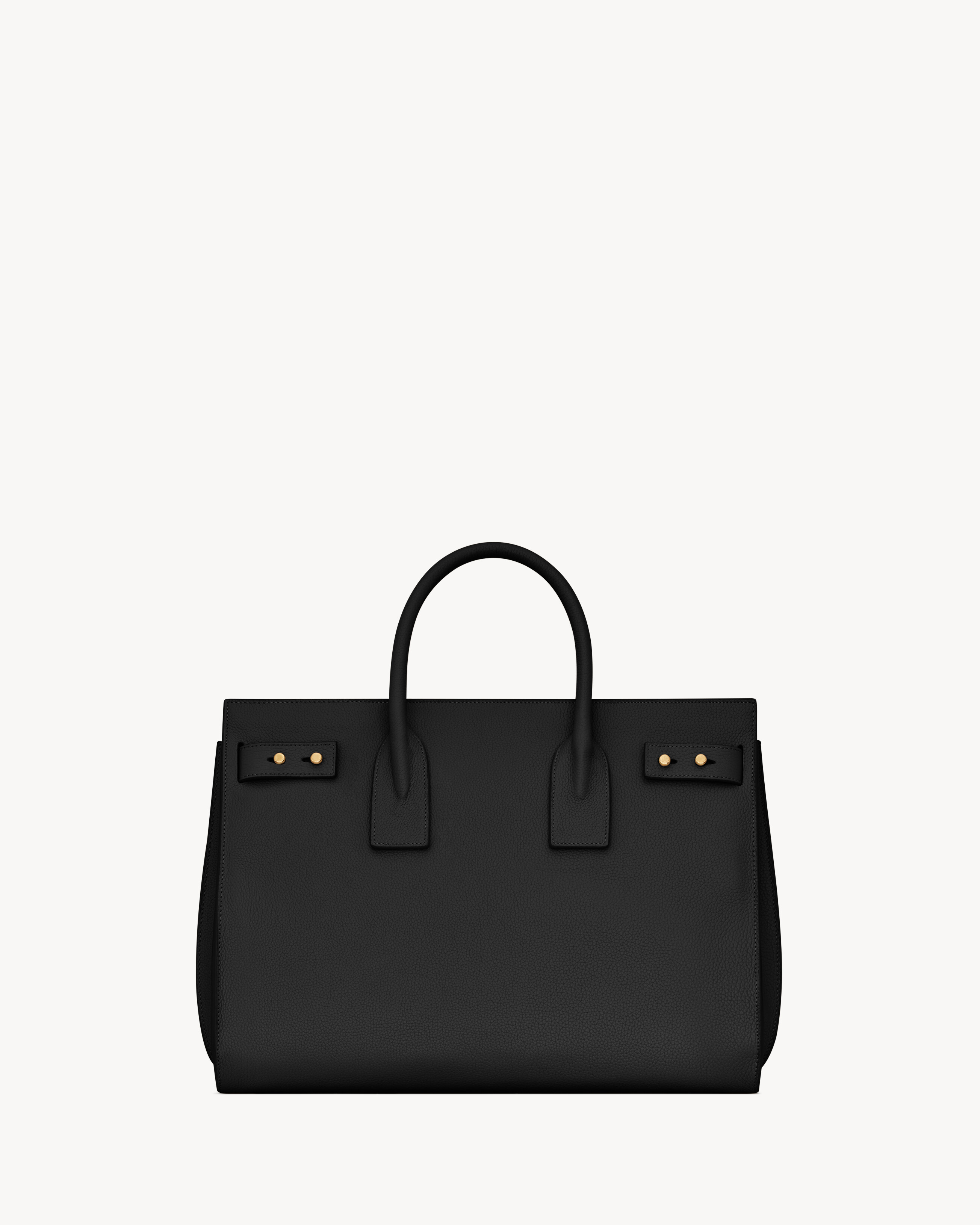 SAC DE JOUR из мягкой зернистой кожи - средний размер SAINT LAURENT, черный — фото 2