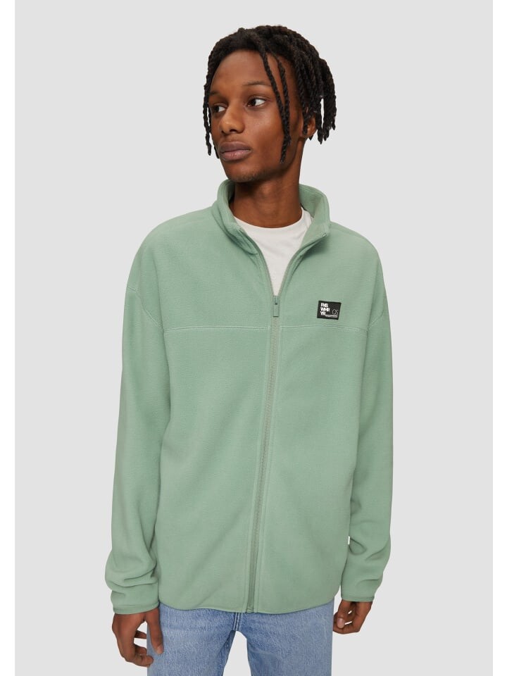 

Переходная куртка QS Sweatshirt Jacke langarm, зеленый
