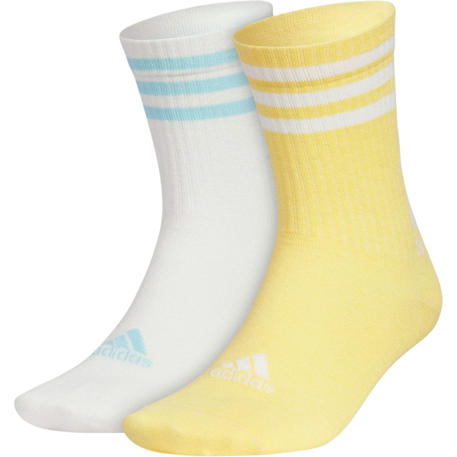Носки Crew Unisex 2 Pack Adidas, 2 pack (белый+желтый)