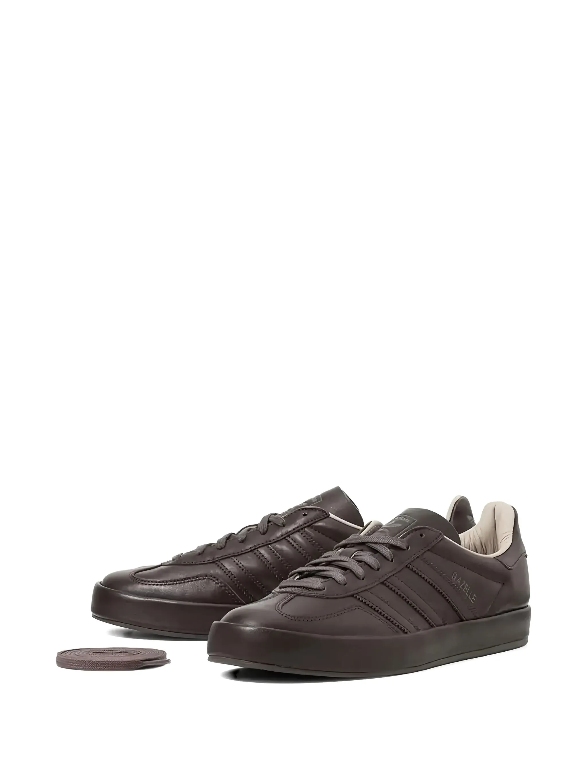 Кроссовки Gazelle Indoor Luxe Pack - Dark Brown/Wonder Adidas, коричневый — фото 2