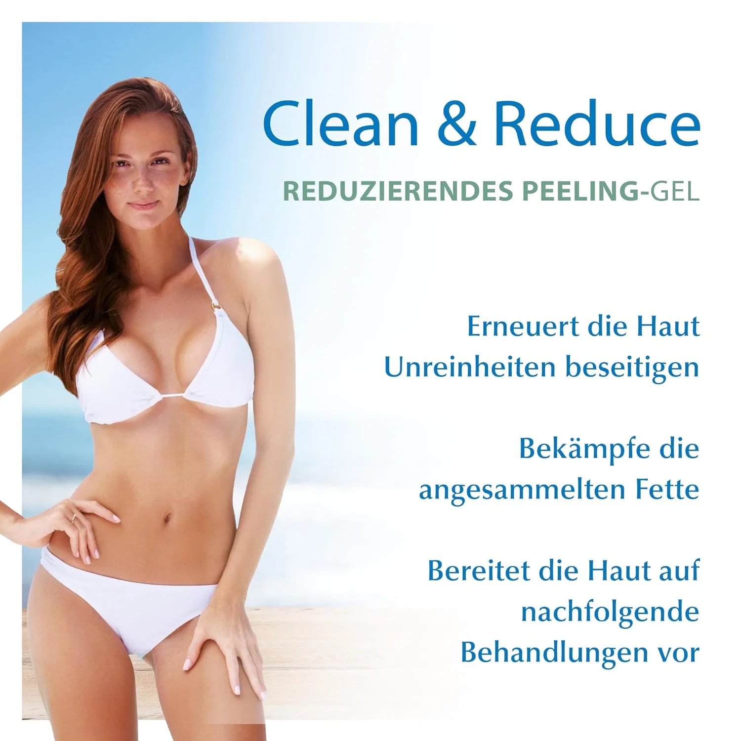 Отшелушивающий редуцирующий гель Yacel Clean & Reduce с кокосовой скорлупой, маслом чая и зеленого кофе, 200 мл Yacel — фото 2