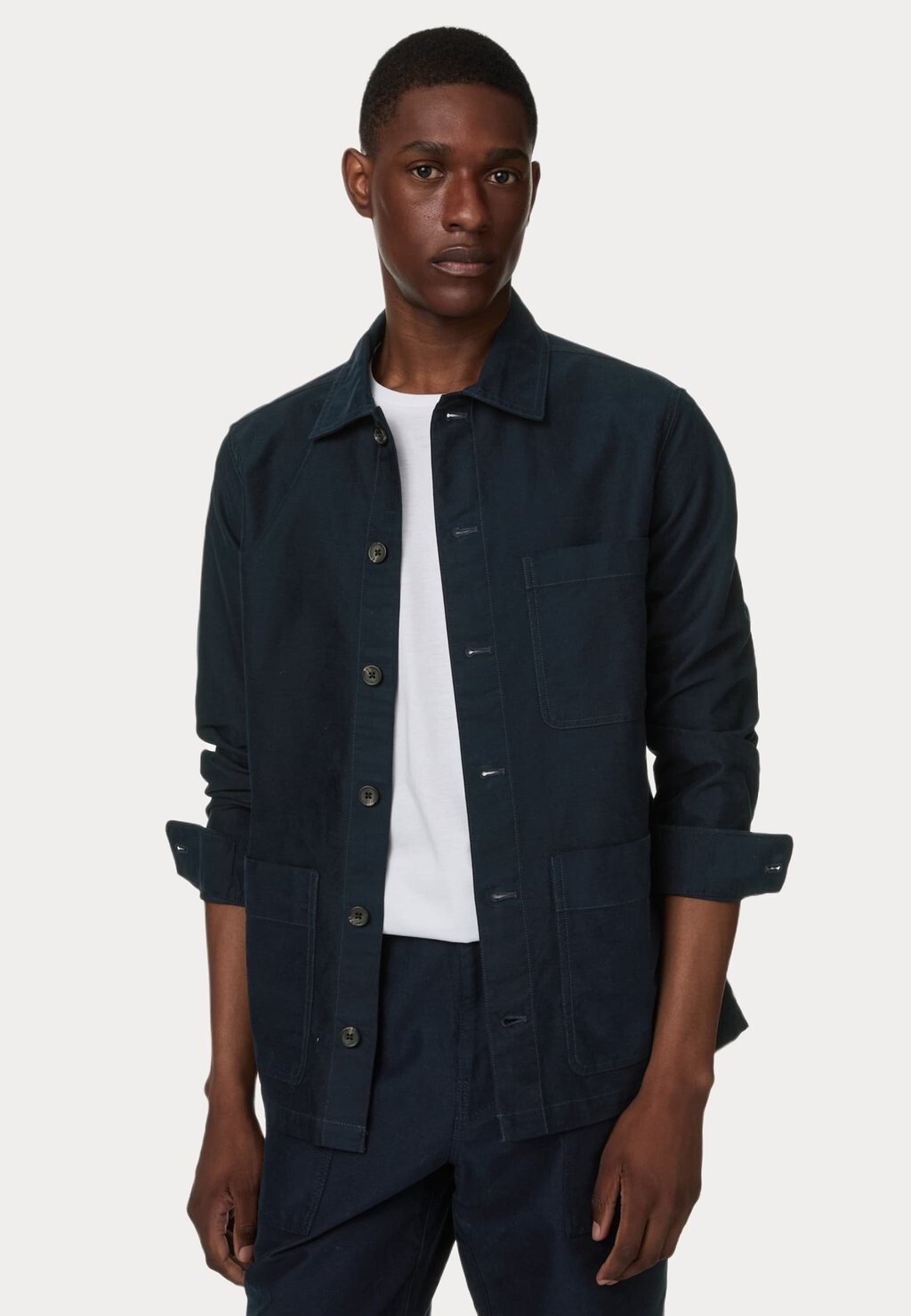 

Легкая куртка OVERSHIRT Marks & Spencer, темно-синий