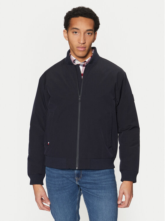 

Куртка-Бомбер стандартный крой MW0MW37789 Tommy Hilfiger, синий