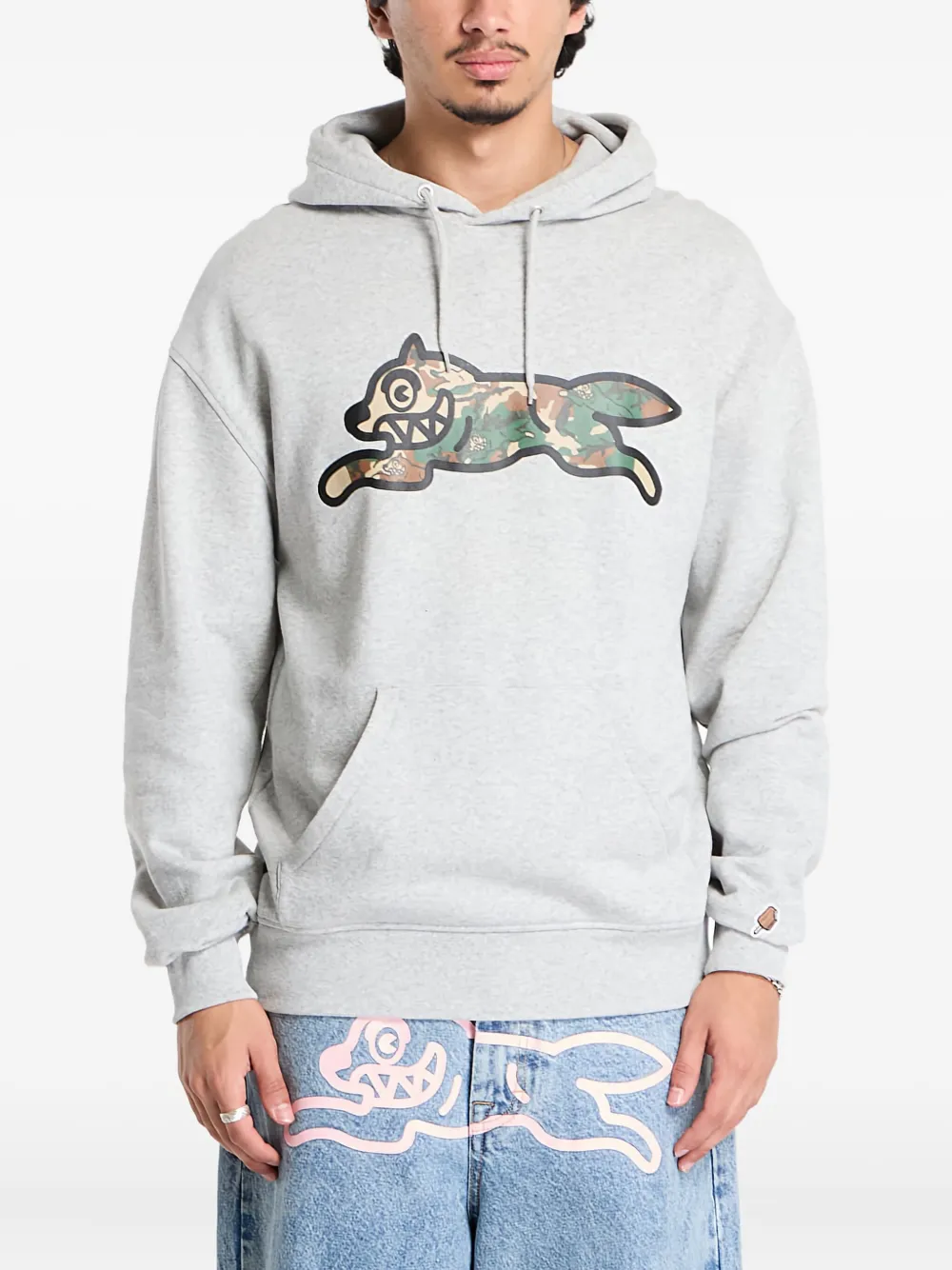 

Худи Running Dog с камуфляжным принтом Woodland Billionaire Boys Club - Ice Cream, серый