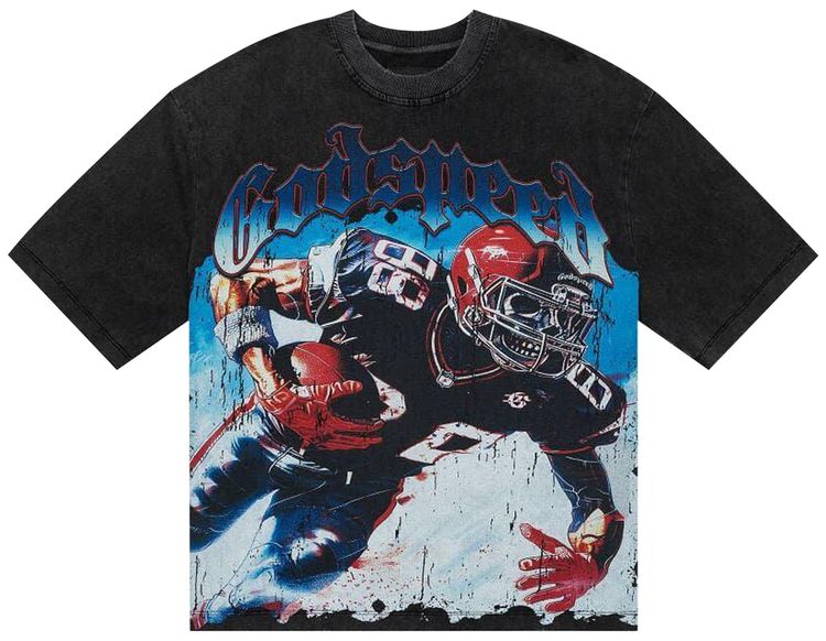 

Футболка Godspeed Endzone T-Shirt 'Black Wash', черный