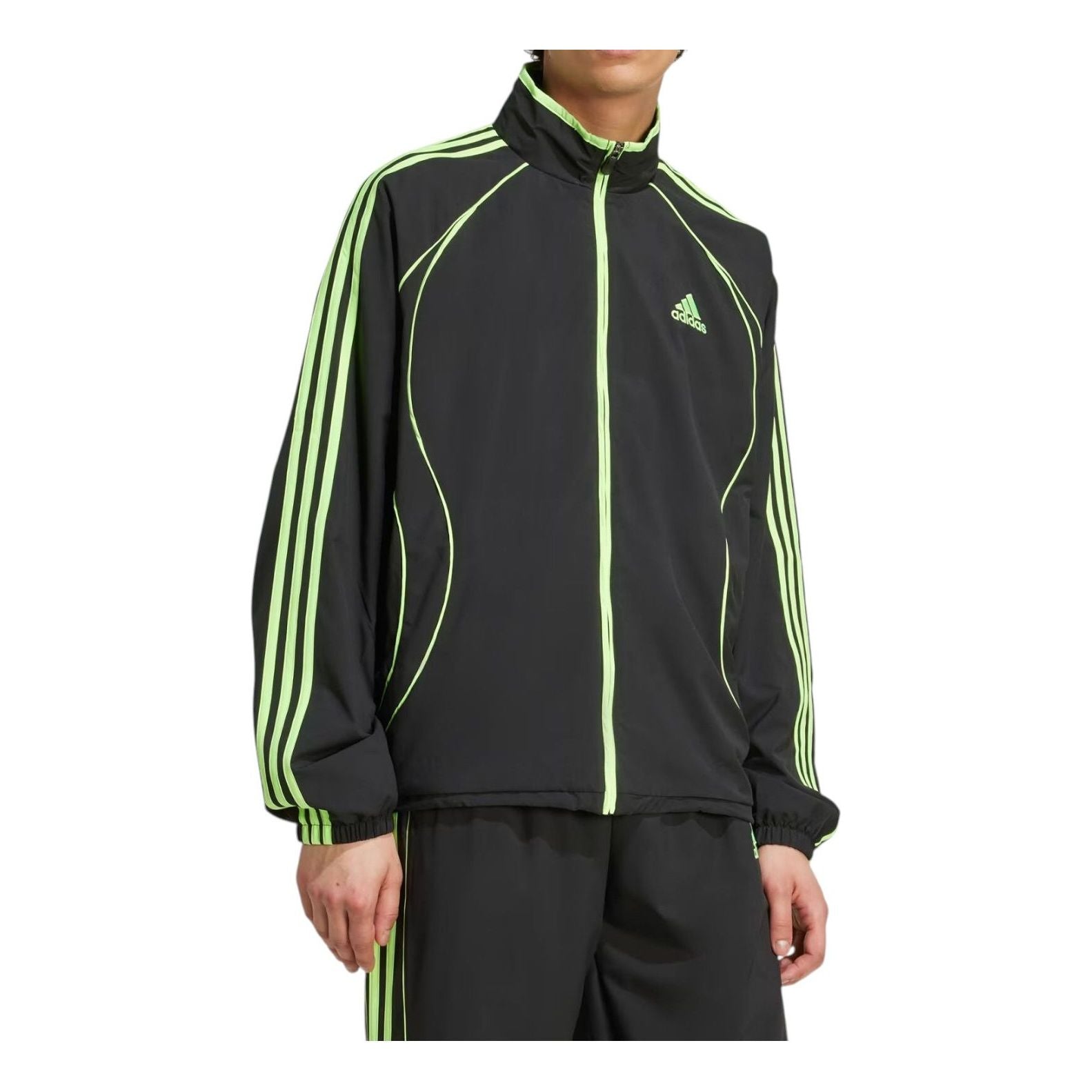 Спортивная куртка Adidas Teamgeist Loose it 'Black Signal Green' — фото 2