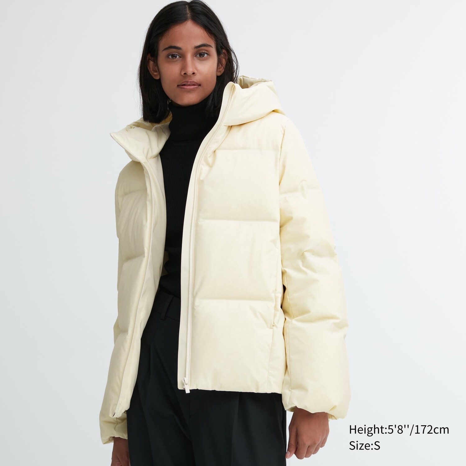 

Парка UNIQLO бесшовная, молочный