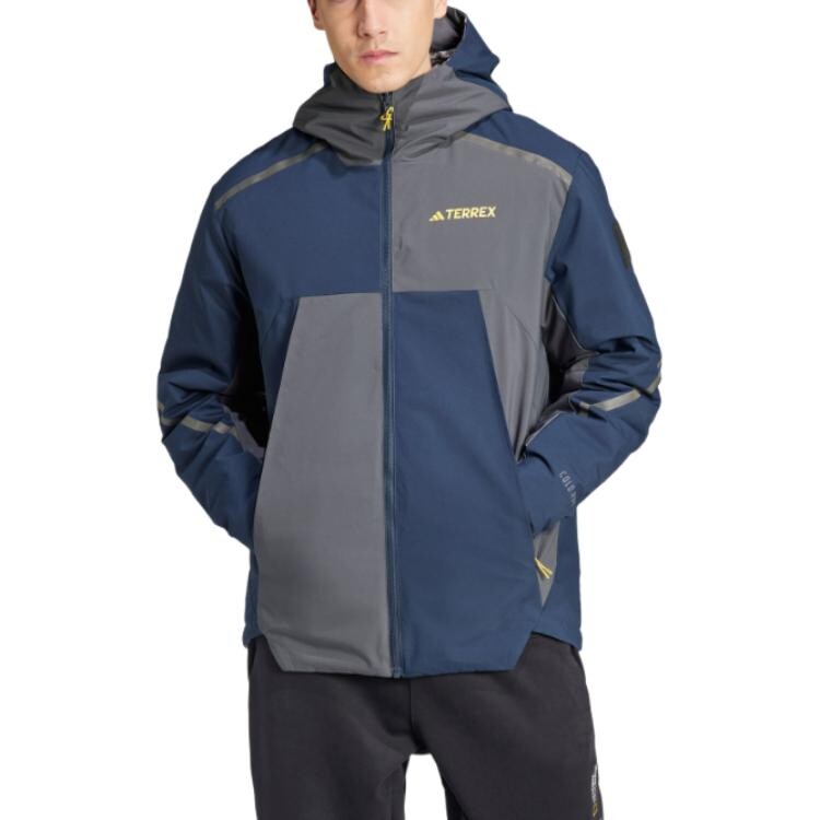 Куртка Adidas Terrex National Geographic Insulated Reversible, темно-серый — фото 3