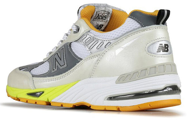 Кроссовки aries x 991 сделано в англии New Balance, белый — фото 4