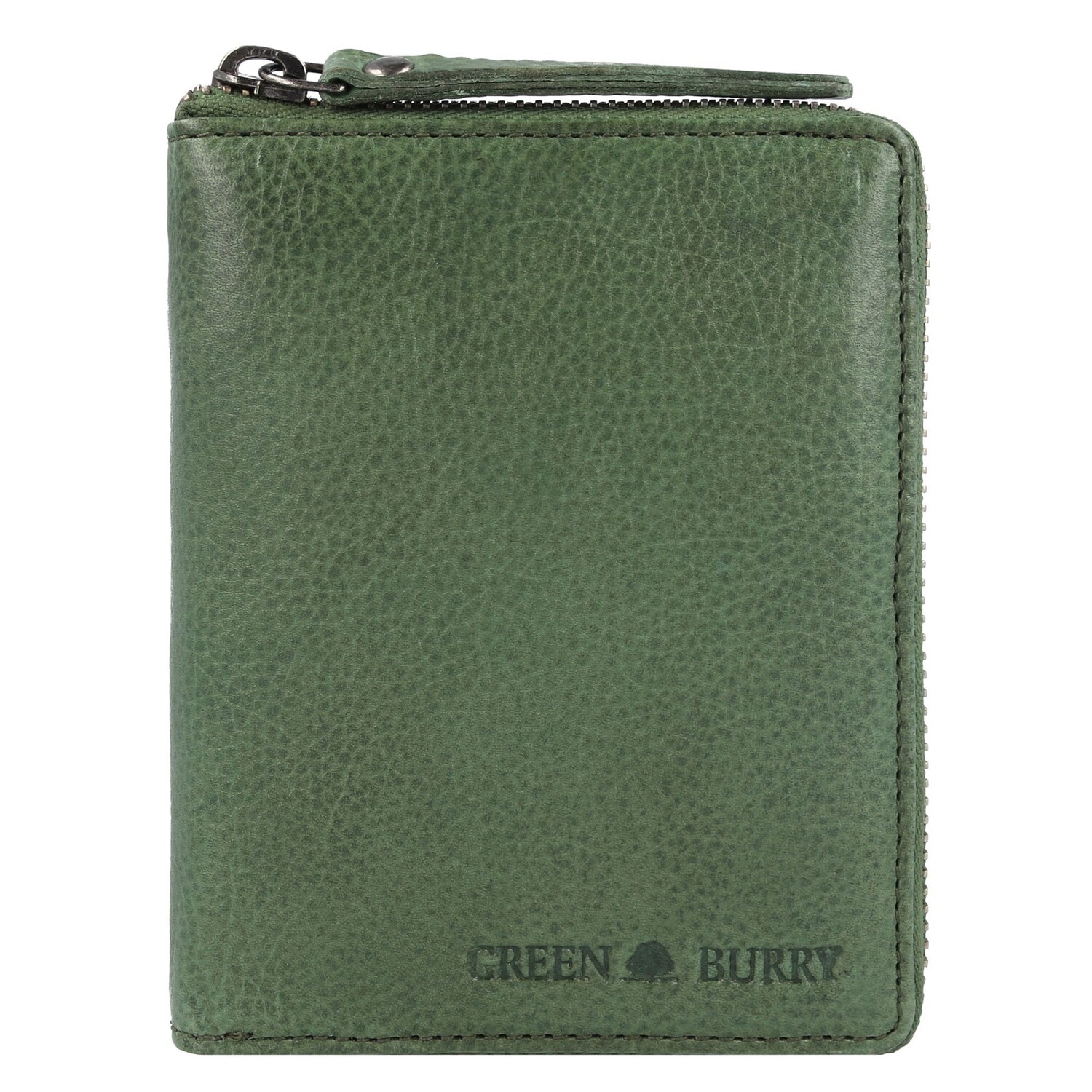 

Кошелек Greenburry Vintage Washed Leder 10 см, цвет emerald green