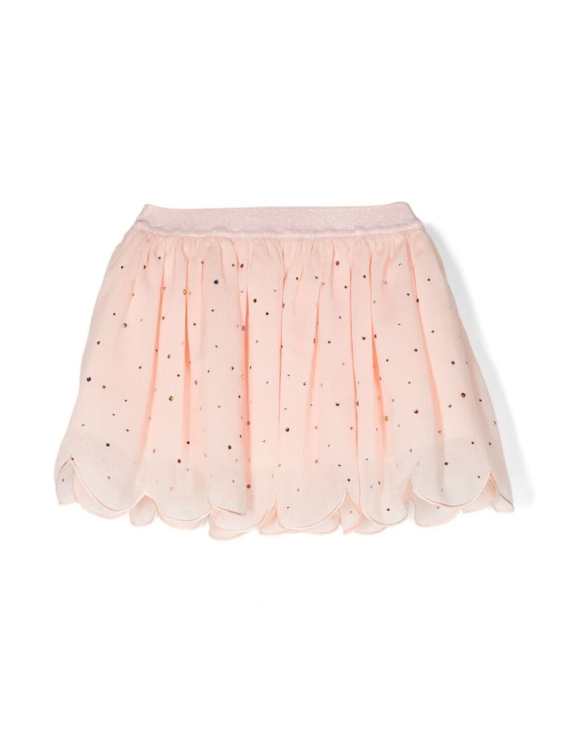 

Stella McCartney Kids креповая юбка со стразами, розовый