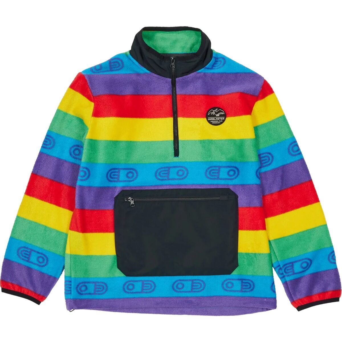 

Флисовая полузастегивающаяся куртка Airblaster, цвет rainbow stripe