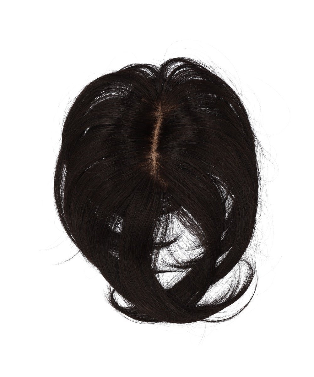 Парик для маскировки седины Priscilla Premium, однотонная длинная модель ST-011 Prisila, 2N. Natural Black