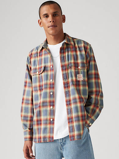 

Классическая рабочая рубашка Levi's, цвет Nikki Plaid Sunlight - Multi-Color