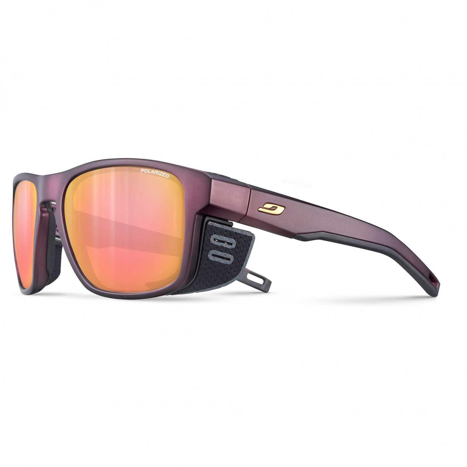 

Солнцезащитные очки Julbo Shield M Spectron3 Polarized (VLT 12%), цвет Dark Red/Gold