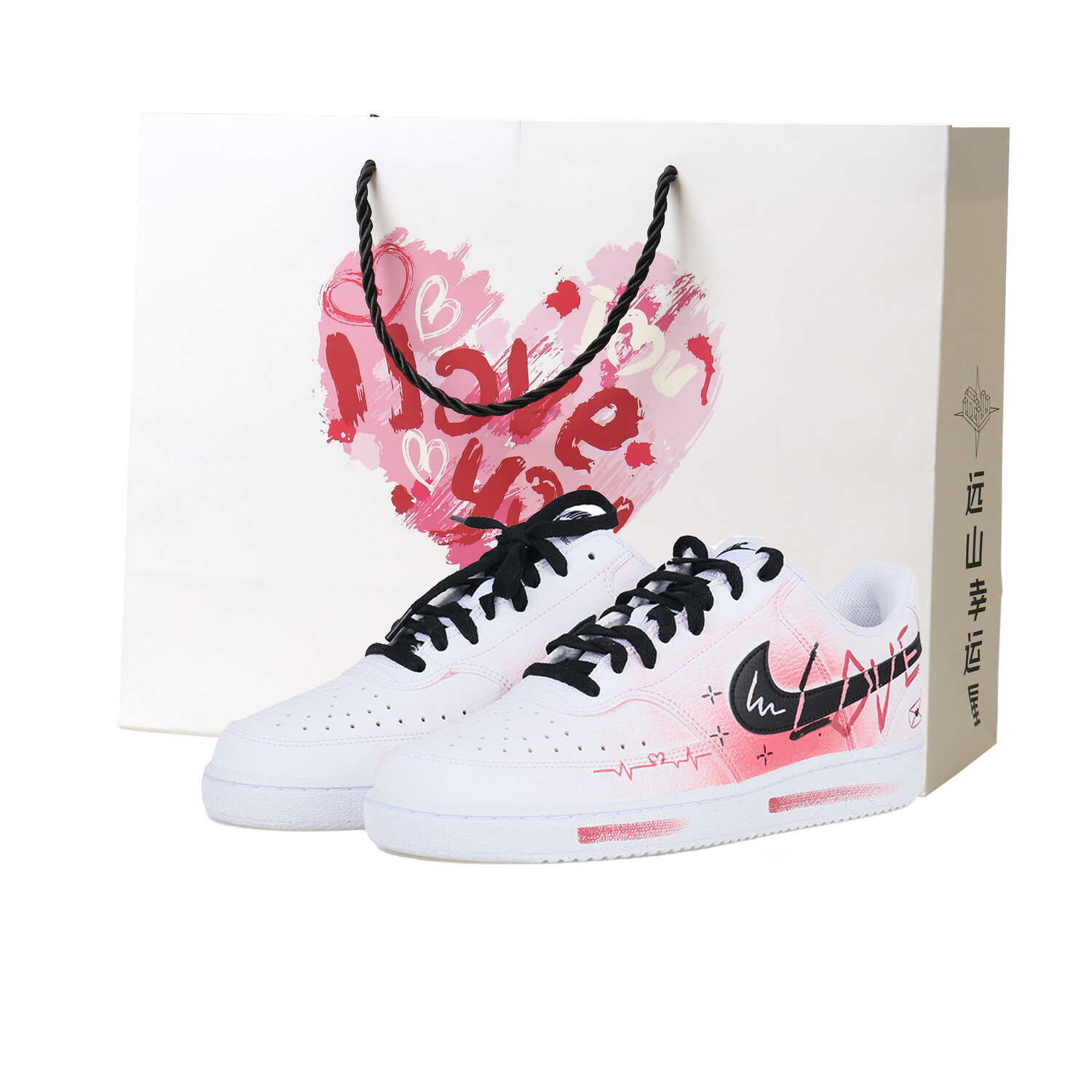 

Кроссовки Nike Court Vision 1 Skateboarding Shoes Men Low-top Pink, розовый