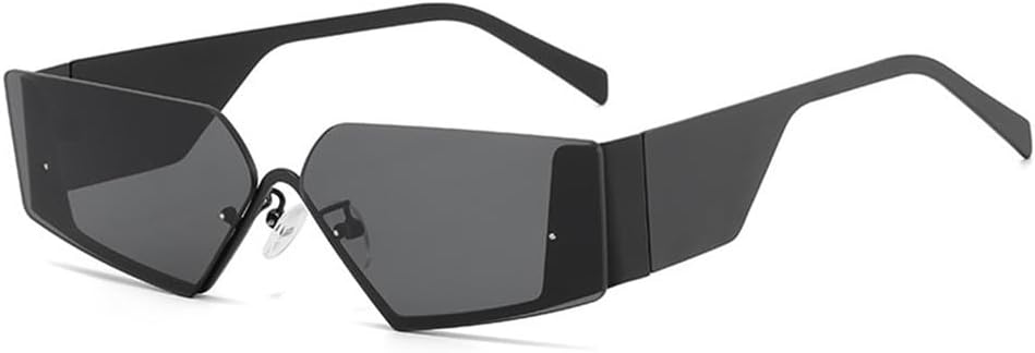 

Солнцезащитные очки в металлической оправе с широкими дужками для женщин и мужчин, винтажные женские солнцезащитные очки с защитой от УФ-излучения UV400 generic, Black