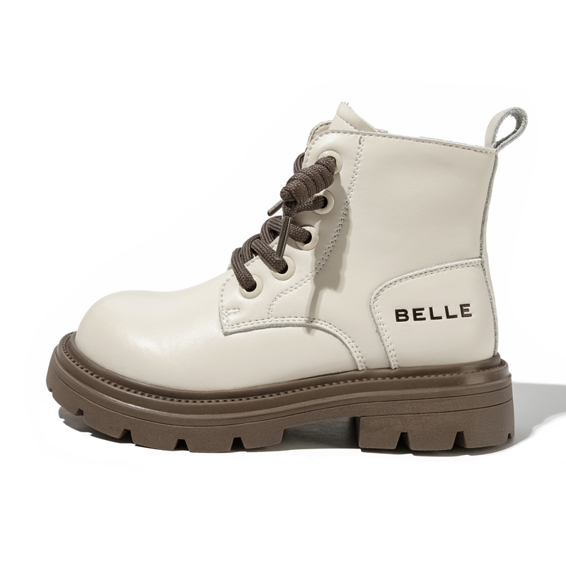 

Нескользящие износостойкие детские сапоги выше колена BELLE BABY, экрю