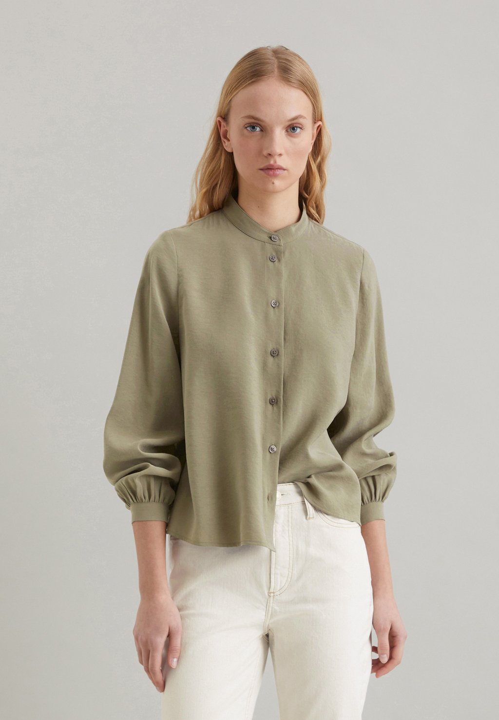 

Блузка на пуговицах A-SHAPE Marc O'Polo DENIM, зеленый