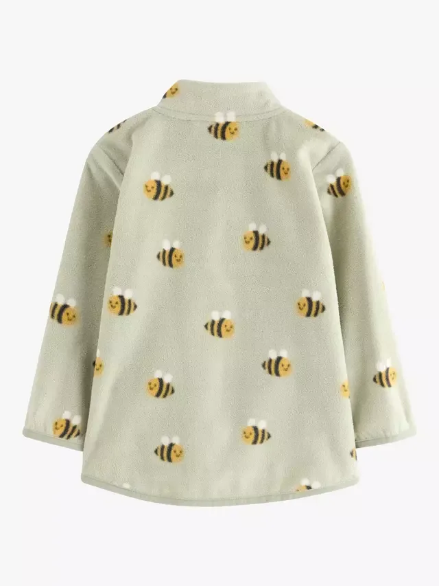Флисовая куртка Baby Bee, зеленая Lindex — фото 2