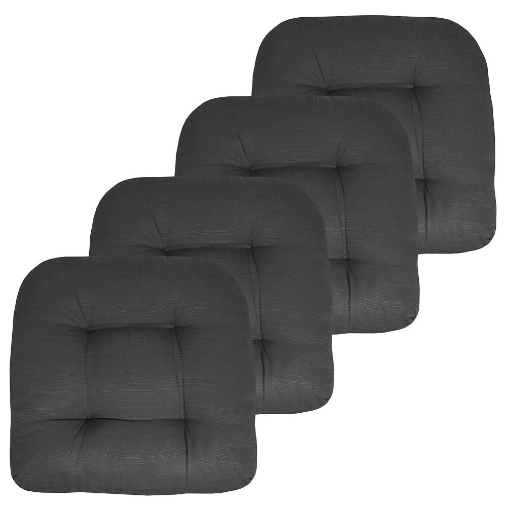 

Двусторонние подушки для сиденья в патио Sweet Home, 4 шт. в упаковке, цвет Charcoal