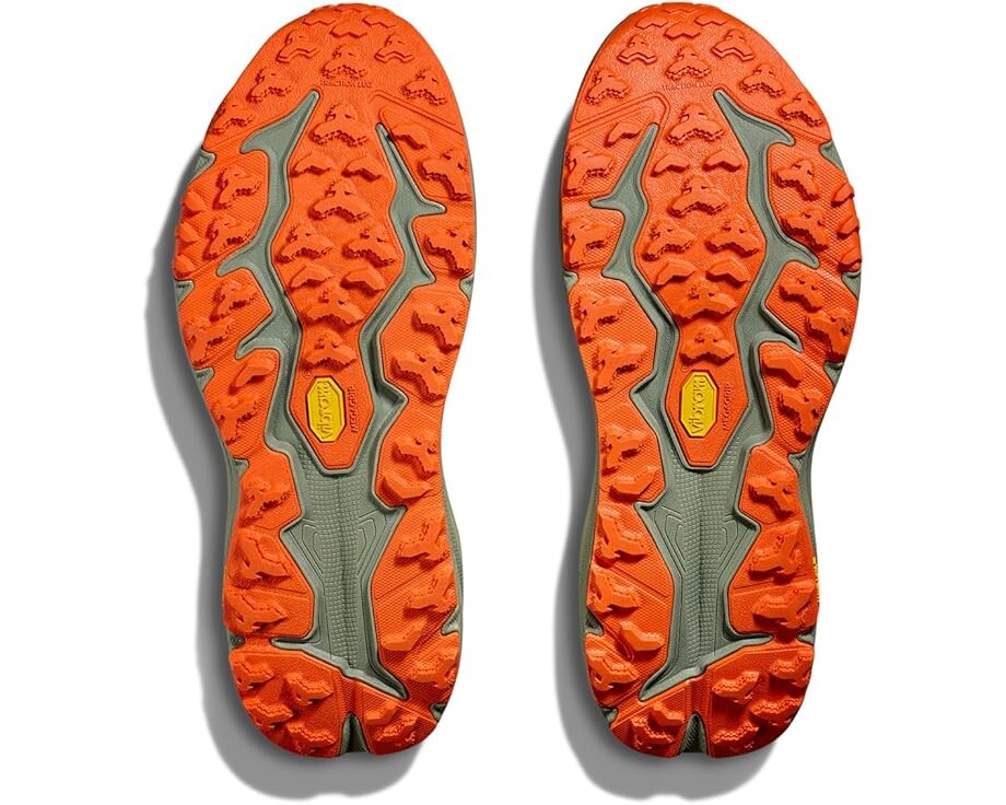Кроссовки Hoka Speedgoat 6, цвет Antique Olive/Squash — фото 3