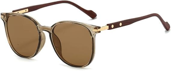 

Солнцезащитные очки для мужчин и женщин - защита UV400 - леопардовый градиент, круглые, с рисунком "рисовое дерево", для занятий спортом на открытом воздухе и вождения QWBSER, 1