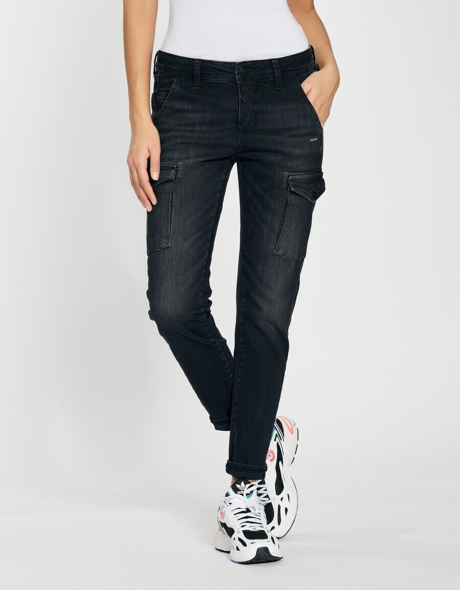

Джинсы Gang Slim fit Cargo Jeans Amelie, черный деним