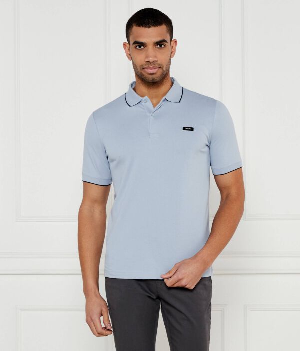 

Рубашка поло Slim fit Calvin Klein, синий