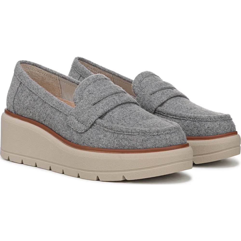 Максимальная платформа лофер Dr. Scholl'S, light grey fabric