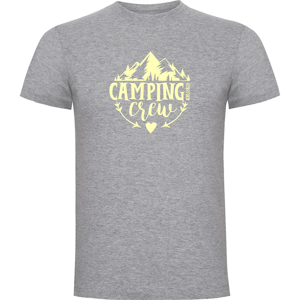 

Футболка с коротким рукавом Kruskis Camping Crew, серый