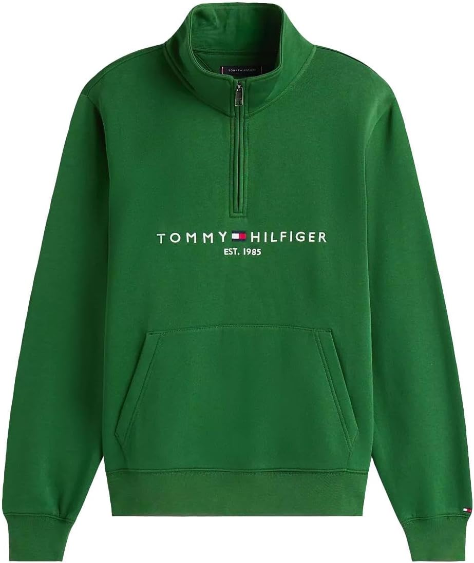 

Мужская адаптивная толстовка Tommy Hilfiger с застежкой-молнией на четверть оборота и удлиненным бегунком, Cypress Green