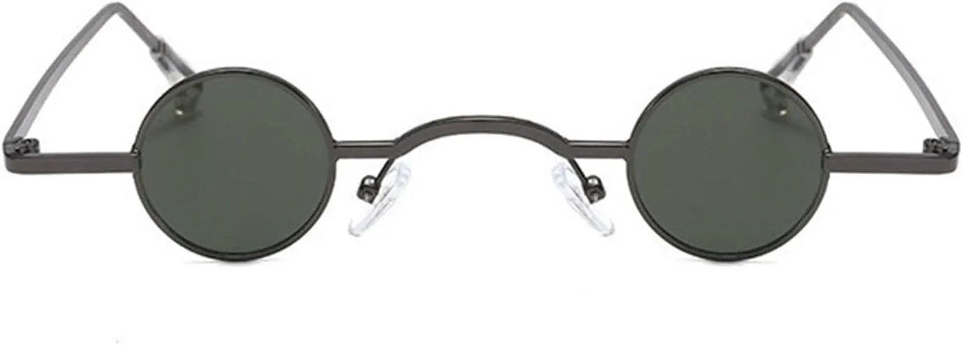 

Солнцезащитные очки в круглой оправе для мужчин и женщин, маленькая оправа, для занятий спортом на открытом воздухе и для поездок на работу Generic, Green