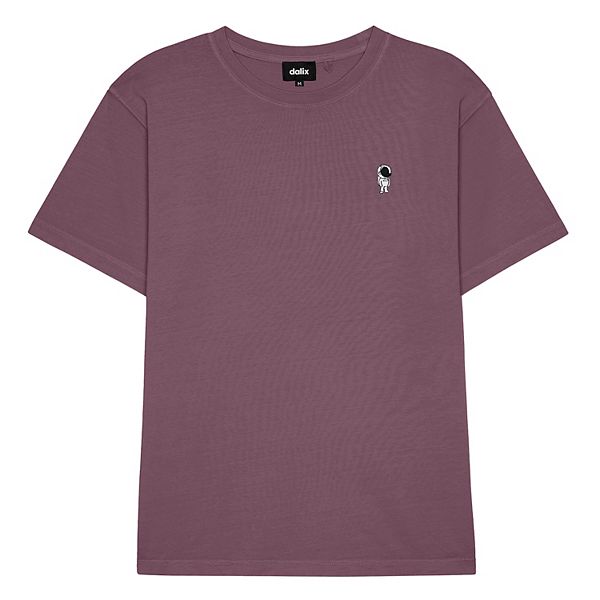 

Мужская футболка Astronaut midweight garment dye Dalix, Plum
