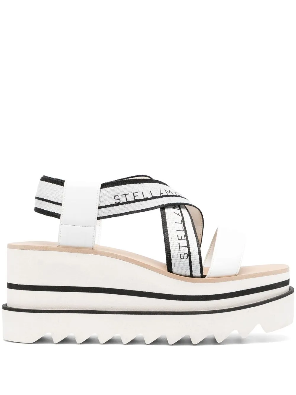 Сандалии Sneak-Elyse 80 на платформе STELLA MCCARTNEY, белый