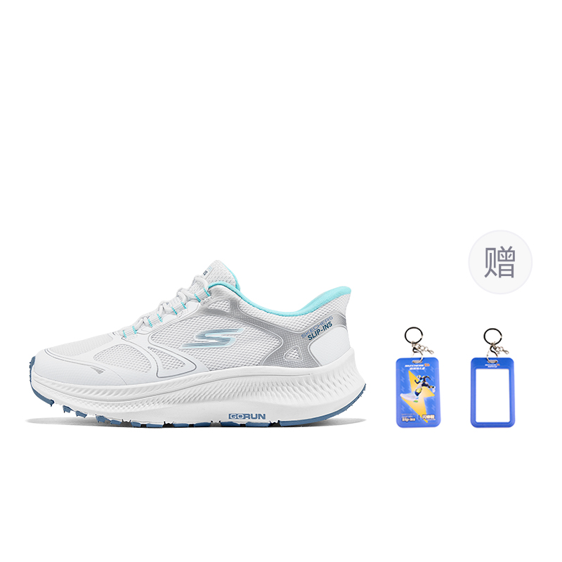 

Skechers Kids Кроссовки для бега с низким верхом, противоскользящие, износостойкие, легкие, белые, детские.