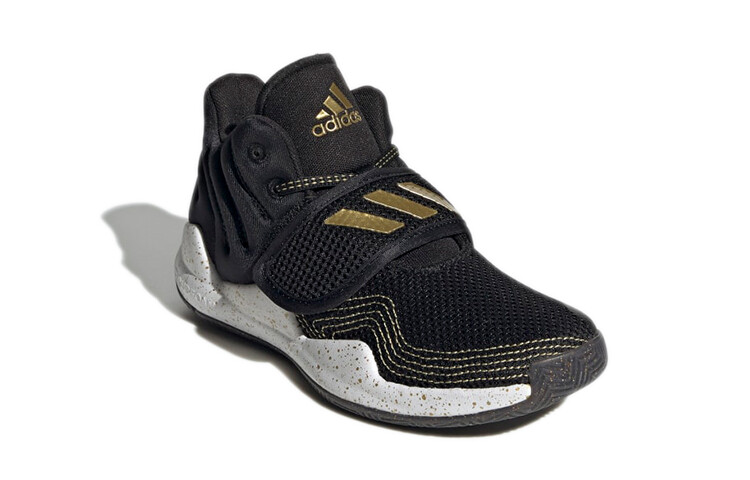 Баскетбольные кроссовки Deep Threat Kids PS Low-top Black/Gold Adidas — фото 3