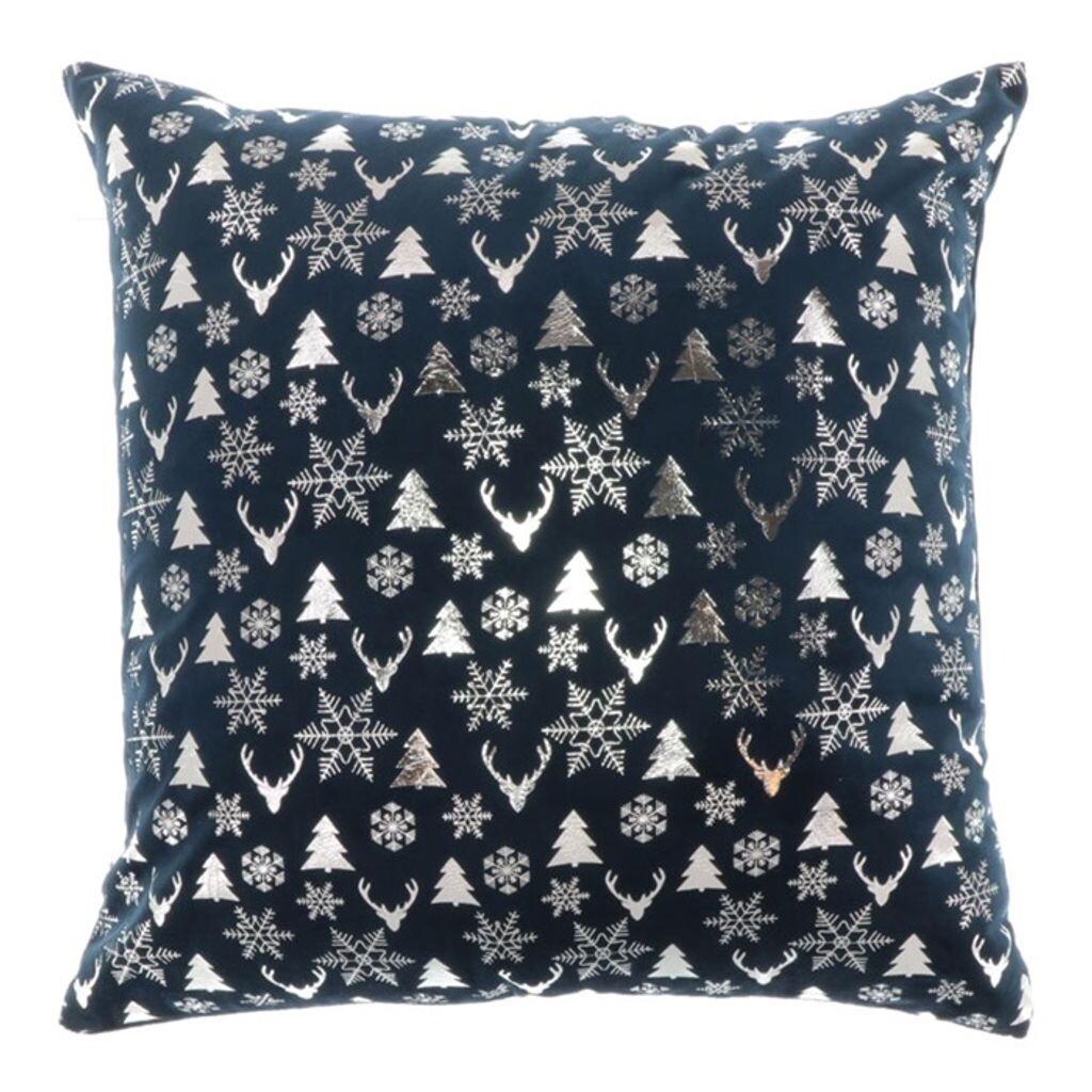 

Уникальная жизнь | Декоративная подушка Bernt 45x45см темно-синий | Декоративная подушка для гостиной или спальни Unique Living