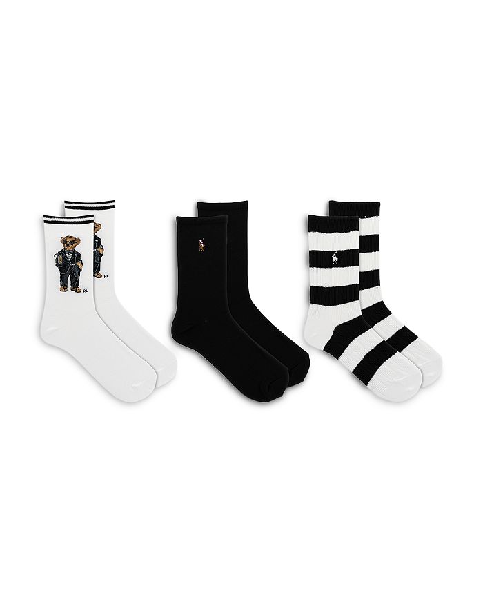 

Калифорнийские носки Modern Bear, комплект из 3 пар Ralph Lauren, мультиколор