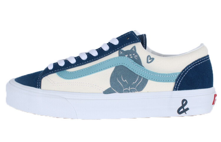 

Кроссовки Vans Style 36 Skateboarding Shoes Unisex Low-top White/blue, белый